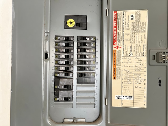 utility room featuring electric panel