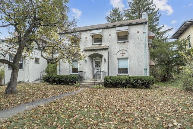 2206 W Lunt Ave, Chicago, IL 60645 - multi unit property featuring a chimney and stucco siding
