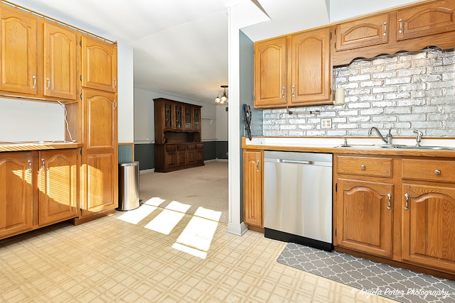 kitchen featuring sink and dishwasher