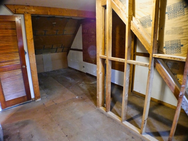 view of attic