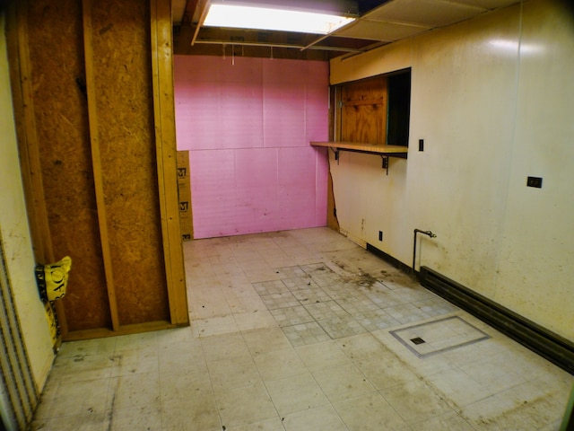 view of basement