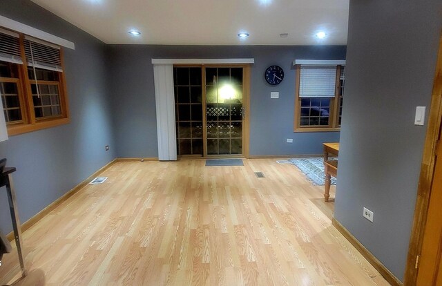 interior space with wood-type flooring