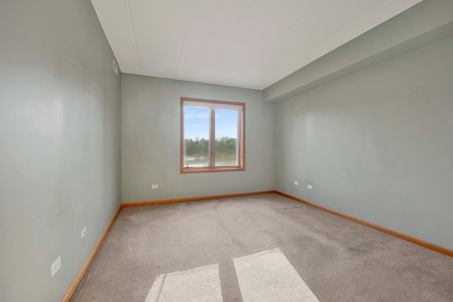 empty room with light carpet