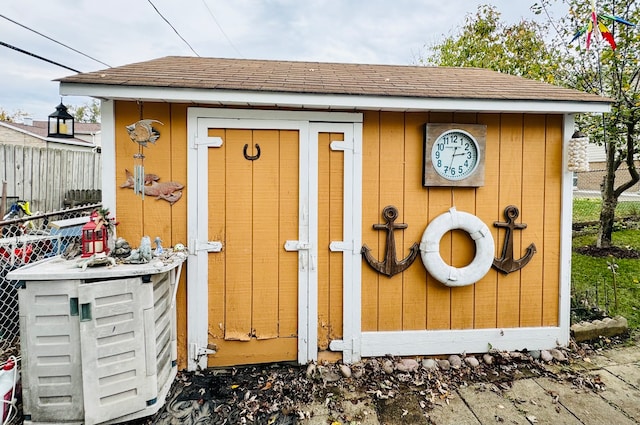 view of outbuilding