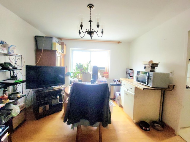 1100 N Harlem Ave Unit 1, River Forest, IL 60305 - dining room with a chandelier and an office area