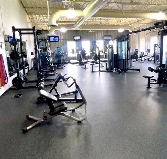 view of exercise room