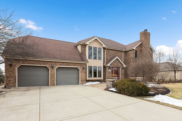 view of front of house featuring a garage