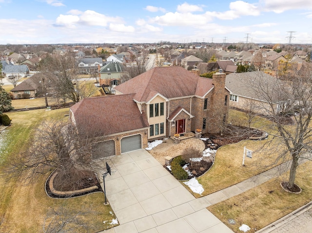 birds eye view of property