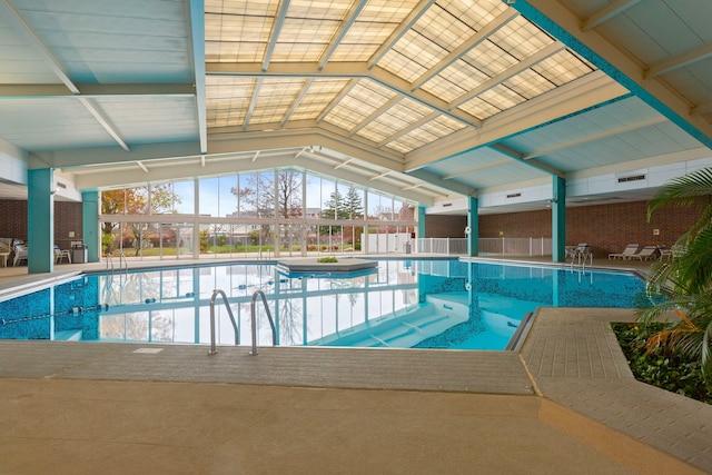 community pool with a patio