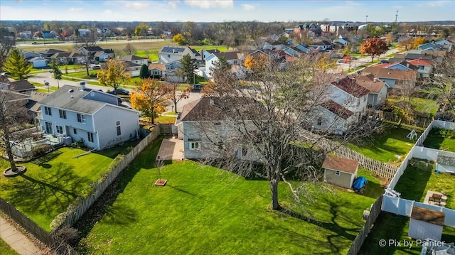 birds eye view of property