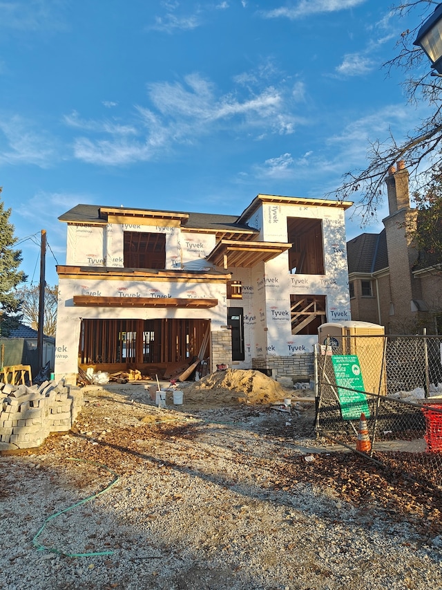 view of front of home