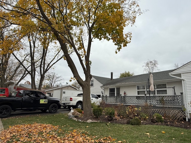 view of home's exterior featuring a lawn