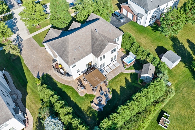 birds eye view of property