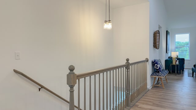 hall featuring light hardwood / wood-style flooring