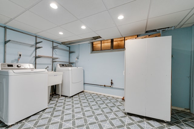 laundry area with washer and clothes dryer