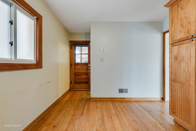 interior space featuring light hardwood / wood-style flooring