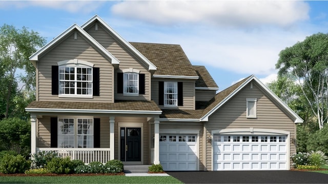 view of front of home with a porch