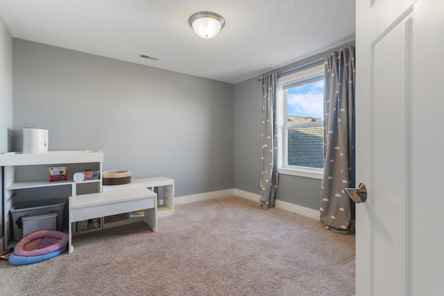 view of carpeted office