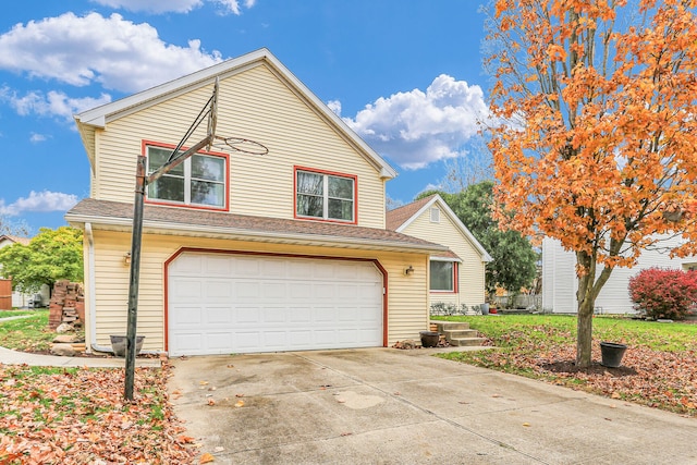 front facade featuring a garage