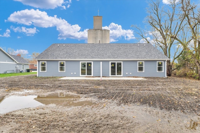 back of property featuring a patio and central AC unit