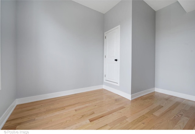 empty room featuring light hardwood / wood-style floors