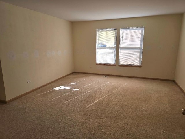 view of carpeted empty room