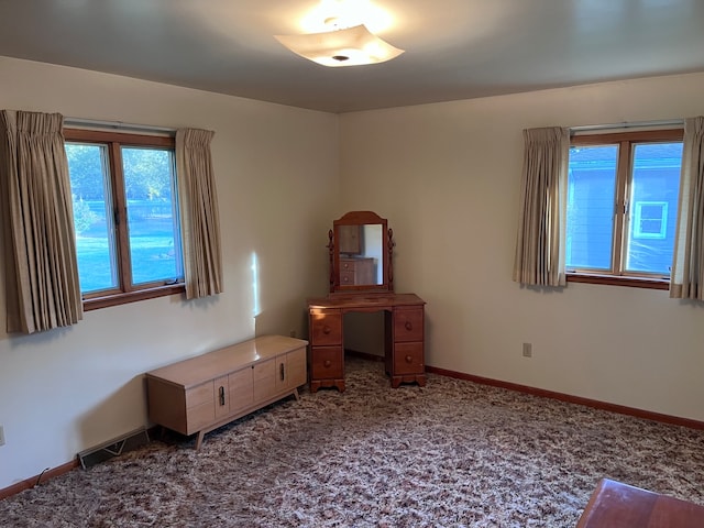 unfurnished bedroom featuring carpet floors