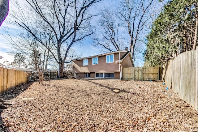 view of back of property