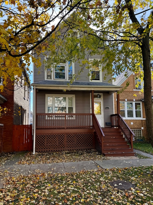 view of front of home