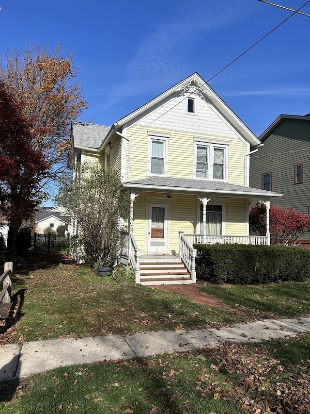 view of front of house with a porch