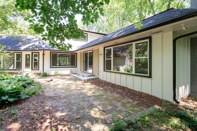 exterior space with a patio