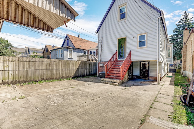 view of rear view of property