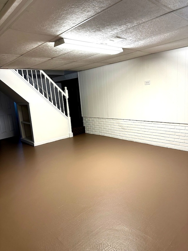 view of basement