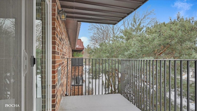 view of balcony