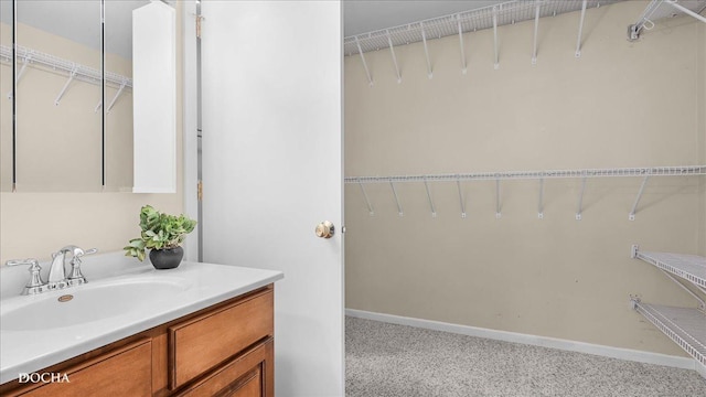 bathroom featuring vanity