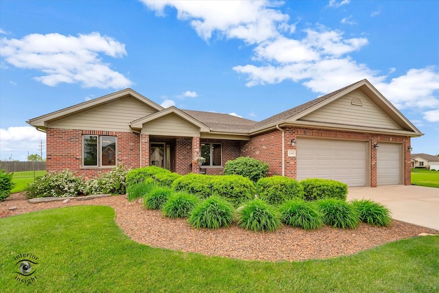 ranch-style house with a garage