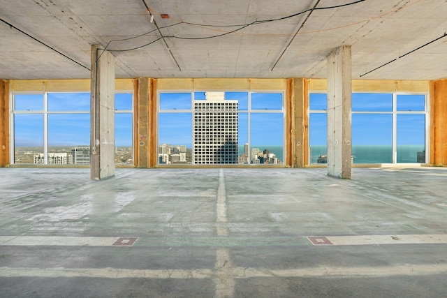 view of patio / terrace featuring a water view