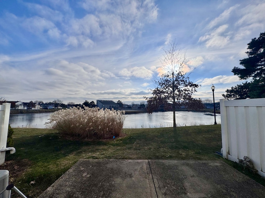 view of water feature