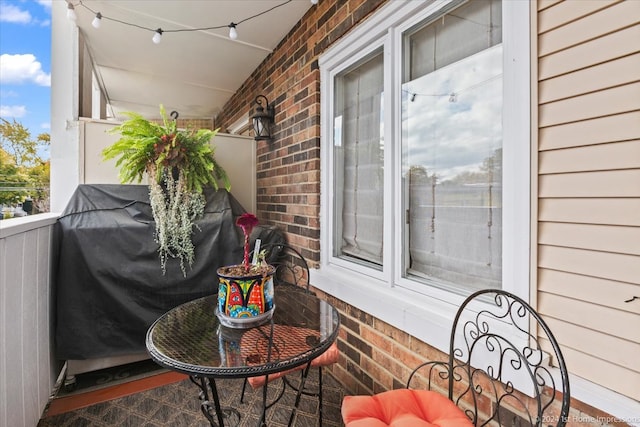 balcony with grilling area