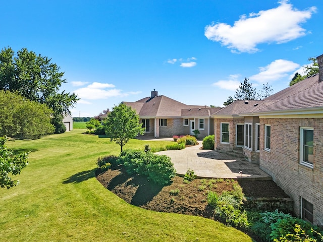 view of yard with a patio