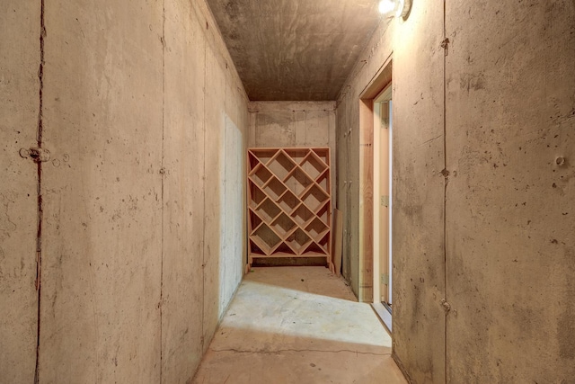 17619 Grandview Dr, Sterling, IL 61081 - wine room featuring concrete floors
