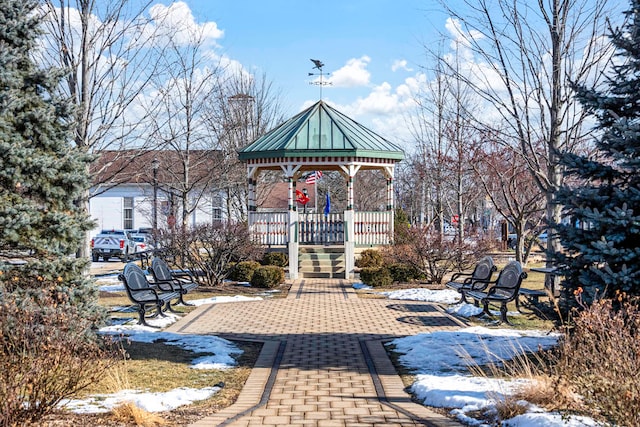 surrounding community featuring a gazebo