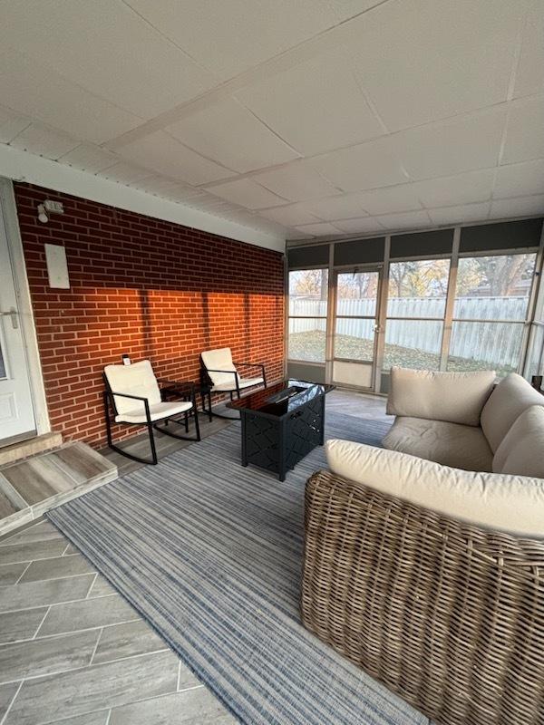 view of sunroom / solarium