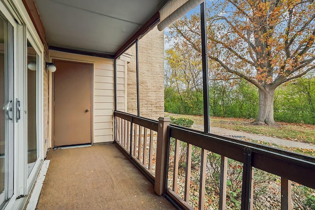 view of balcony