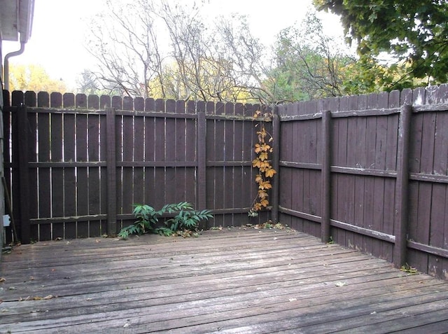 wooden deck with fence