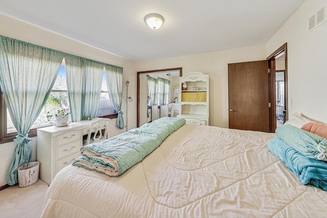 bedroom featuring carpet flooring