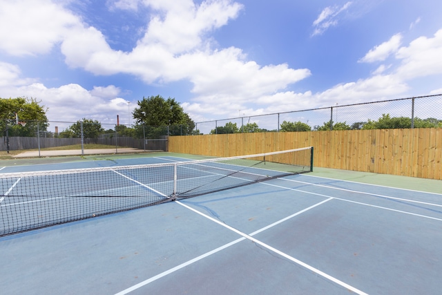 view of tennis court