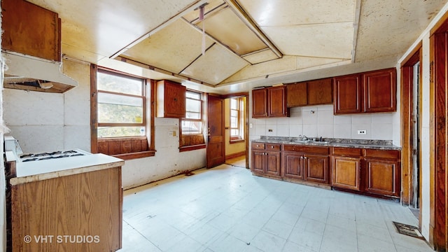 kitchen with sink and plenty of natural light