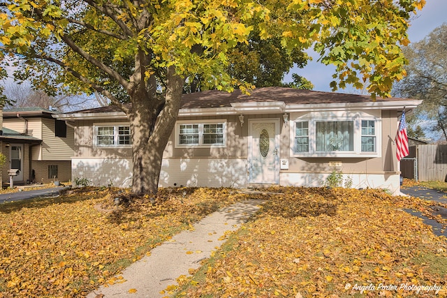 view of front of home