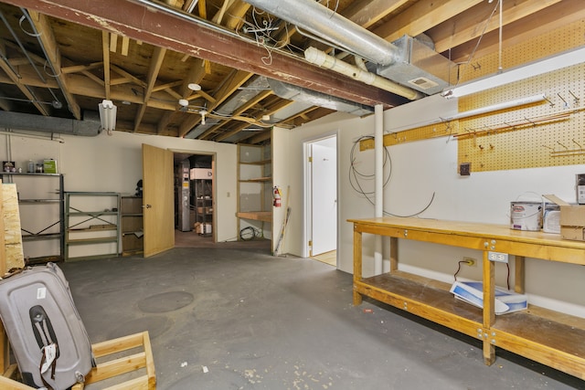 view of basement